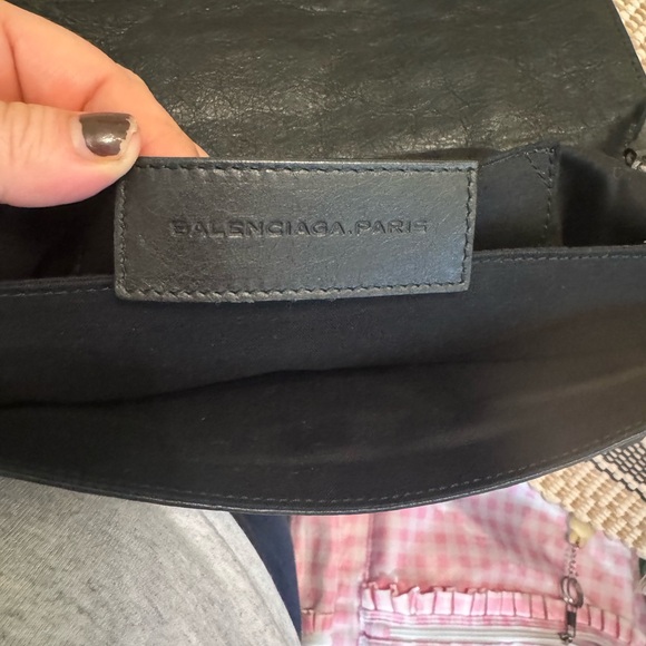 Balenciaga Black Leather Pochette Clutch - Picture 3 of 4